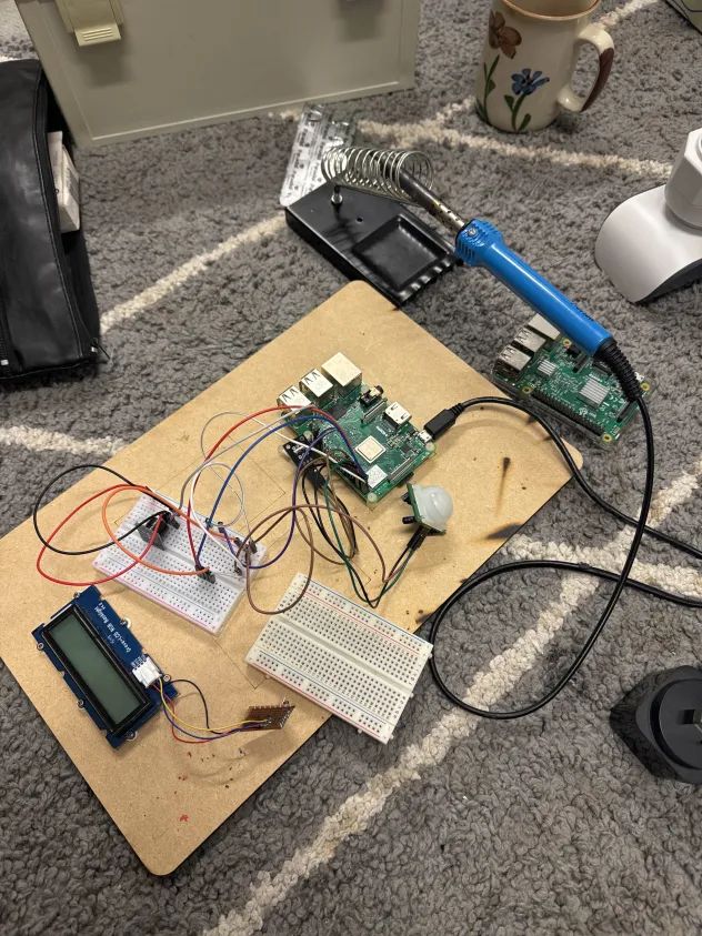 Motion sensor in use